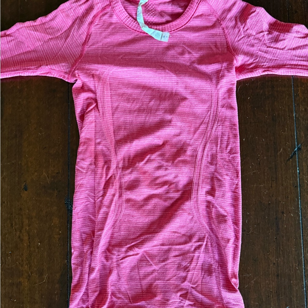 Lululemon Pink Long Sleeve Swiftly Tech